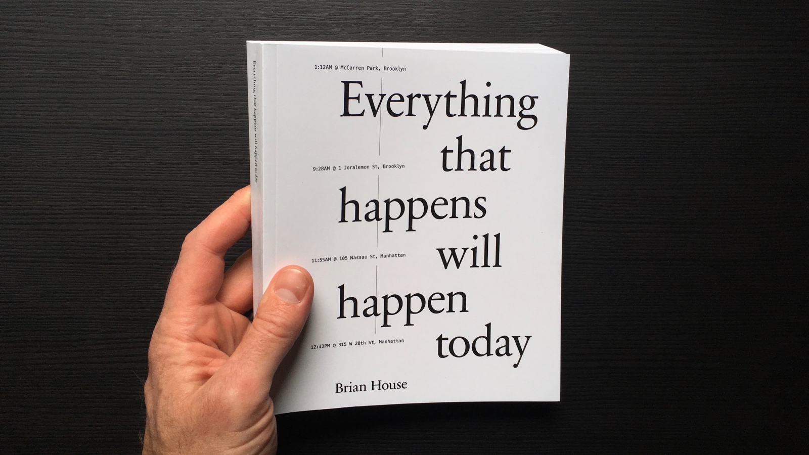 Brian House Everything That Happens Will Happen Today